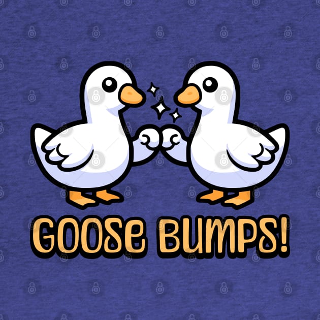 Goose Bumps! Cute Goose Pun Cartoon by Cute And Punny